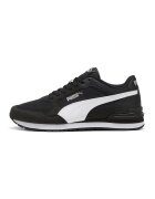Puma Мрежести спортни обувки ST Runner v4 с еко кожа - Бял/Тъмносин