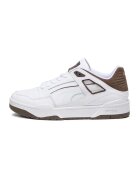 Puma Ниски спортни обувки от кожа и велур Slipstream - Бял - Кафяво каки - 6