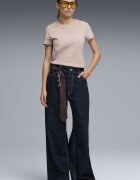 Puma Памучна тениска Essentials с лого Прашно розово