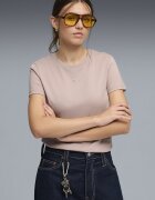 Puma Памучна тениска Essentials с лого Прашно розово
