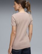 Puma Памучна тениска Essentials с лого Прашно розово