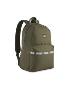 Puma Раница Phase Tape с лого - 20 л Маслинено зелено