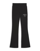 Puma Разкроен клин с лого и висока талия Черен