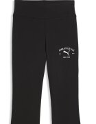 Puma Разкроен клин с лого и висока талия Черен