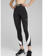 Puma Скъсен фитнес клин Strong с висока талия - Бял/Черен