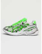 Puma Скосени спортни обувки Inverse RIPNDIP с кожа - Електриково Зелено/Сребрист
