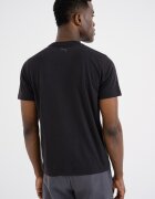 Puma Слим фитнес тениска с графична шарка и лого Сив/Черен
