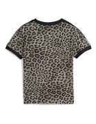 Puma Слим тениска Leo Luxe Черен/Tъмносив