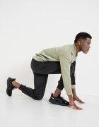 Puma Спортен екип Poly с цип и лого Черен/Бледозелен