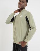 Puma Спортен екип Poly с цип и лого Черен/Бледозелен