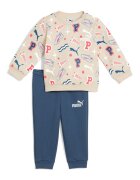 Puma Спортен екип с лого и графика Син/Крем