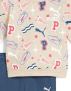 Puma Спортен екип с лого и графика Син/Крем