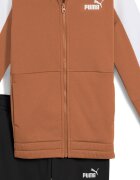Puma Спортен екип с памук с лого Черен/Камел
