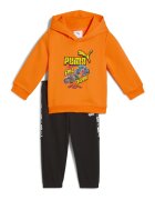 Puma Спортен екип с принт - Черен/Изгорен портокал