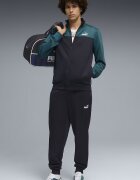 Puma Спортен екип с цип Черен/Персийско зелено