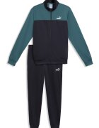 Puma Спортен екип с цип Черен/Персийско зелено