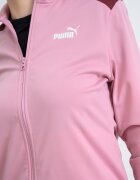 Puma Спортен екип с цип и лого Черен/Пастелнорозов