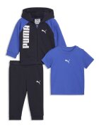 Puma Спортен екип с цип и тениска с лого - 3 части Ултрамарин синьо/Кралско Синьо