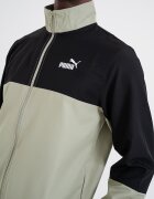 Puma Спортен екип с цип с дизайн с цветен блок Черен/Бледозелен
