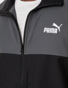 Puma Спортен екип с цип с дизайн с цветен блок Черен/Сив