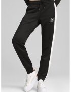 Puma Спортен панталон Iconic с връзка - Черен/Бял