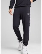 Puma Спортен панталон със скосени джобове и крачоли - Бял/Ултрамарин синьо