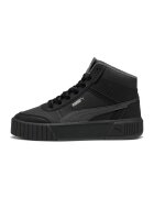 Puma Спортни обувки Carina Mia Mid WTR Warm с лого - Черен/Tъмносив