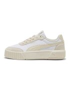 Puma Спортни обувки Carina Mia от еко кожа с велур - Бял/Светло бежово