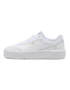 Puma Спортни обувки Carina Mia от кожа и еко кожа с равна платформа Бял