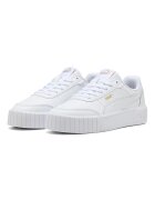 Puma Спортни обувки Carina Mia от кожа и еко кожа с равна платформа Бял