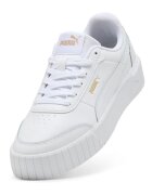 Puma Спортни обувки Carina Mia от кожа и еко кожа с равна платформа Бял