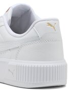 Puma Спортни обувки Carina Mia от кожа и еко кожа с равна платформа Бял