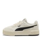 Puma Спортни обувки Carina Mia от велур с равна платформа и еко кожа - Черен/Светло бежово