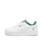 Puma Спортни обувки Carina Street Blossom с равна платформа - Бял/Папратово зелено