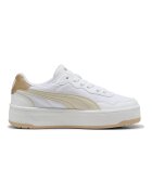 Puma Спортни обувки Court Lally от еко кожа Бял/Жълт