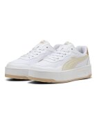 Puma Спортни обувки Court Lally от еко кожа Бял/Жълт