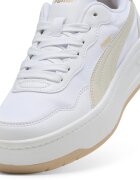Puma Спортни обувки Court Lally от еко кожа Бял/Жълт