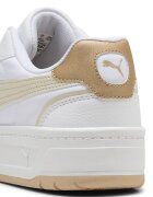 Puma Спортни обувки Court Lally от еко кожа Бял/Жълт