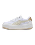 Puma Спортни обувки Court Lally от еко кожа - Бял/Жълт