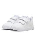 Puma Спортни обувки Courtflex от еко кожа с велкро Бял