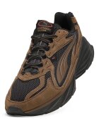 Puma Спортни обувки Fade Nitro LS S Haute Coffee с връзки Черен въглерод/Сиена кафява