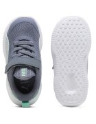 Puma Спортни обувки Flyer 3 с велкро и мрежа Прашно синьо/Бял/Ментово зелено