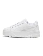 Puma Спортни обувки Karmen II с кожа и равна платформа - Бял/Крем