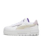 Puma Спортни обувки Mayze Crashed с велур и еко кожа - Бял/Крем