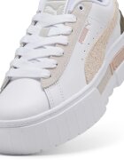Puma Спортни обувки Mayze Mix от еко кожа с велур Бежов/Мръснобял