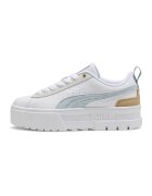 Puma Спортни обувки Mayze Mix от еко кожа с велур - Бежов/Мръснобял