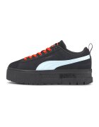 Puma Спортни обувки Mayze от велур - Черен/Светлосин