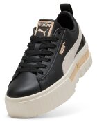 Puma Спортни обувки Mayze с велур и равна платформа Черен/Светло кафяво
