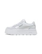 Puma Спортни обувки Mayze Stack Luxe с велур и равна платформа - Светло сив/Мръснобял