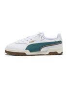 Puma Спортни обувки от кожа Court Premier - Бял/Персийско зелено